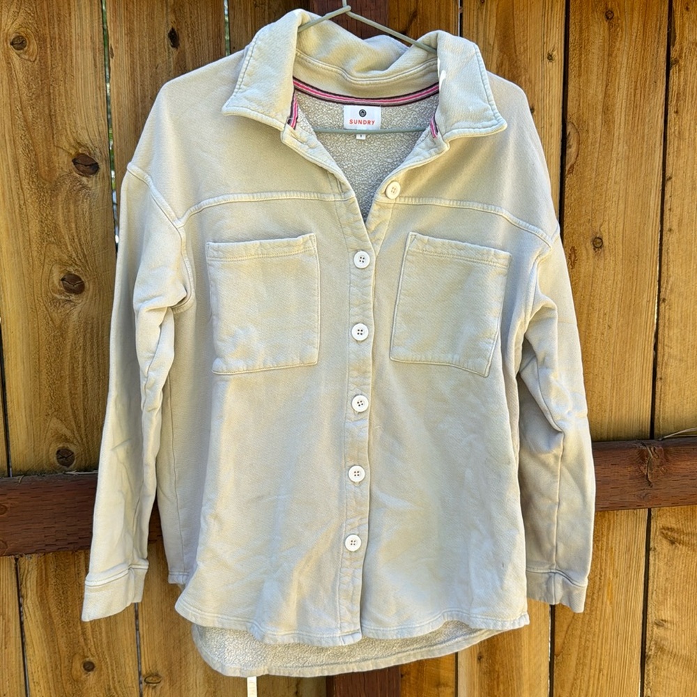 Sundry sweatshirt jacket